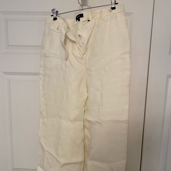 Theory cream Linen pants - Picture 1 of 5